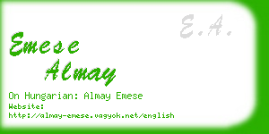 emese almay business card